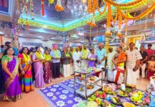 ஸ்கூடாய் ஆலயத்தில் சரஸ்வதி பூஜை சிறப்பு; 350 பேர் பங்கேற்பு!